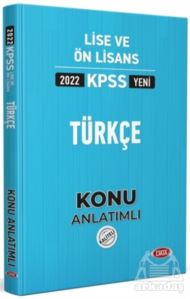 2022 KPSS Lise Ve Ön Lisans Türkçe Konu Anlatımlı