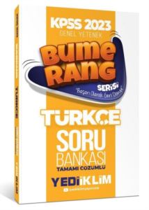 2023 KPSS Genel Yetenek Bumerang Türkçe Tamamı Çözümlü Soru Bankası