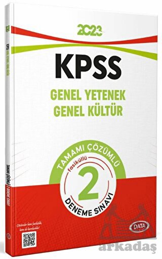 2023 KPSS Genel Yetenek Genel Kültür Tamamı Çözümlü 2 Fasikül Deneme Sınavı Data Yayınları