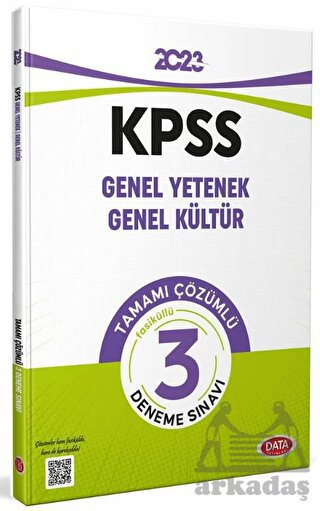 2023 KPSS Genel Yetenek Genel Kültür Tamamı Çözümlü 3 Fasikül Deneme Sınavı Data Yayınları