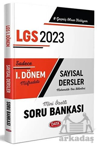 2023 LGS 1. Dönem Sayısal Soru Bankası - Data Yayınları
