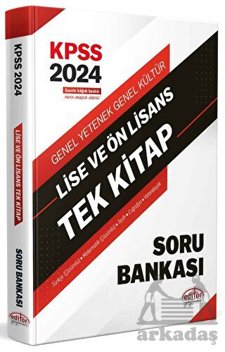 2024 KPSS Lise Ve Ön Lisans Tek Kitap Soru Bankası - Thumbnail