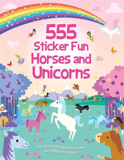 555 Sticker Fun - Horses and Unicorns Activity Book - 555 Sticker Fun