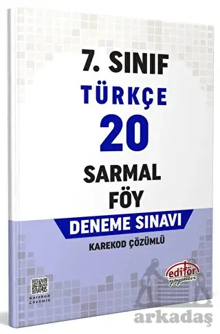 7. Sınıf Türkçe 20 Sarmal Föy Deneme Sınavı - Thumbnail