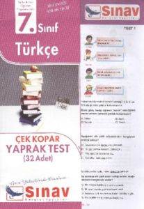 7. Sınıf Türkçe Çek Kopar Yaprak Test (32 Adet)