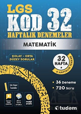 8. Sınıf Matematik Kod 32 Haftalık Denemeleri - Thumbnail
