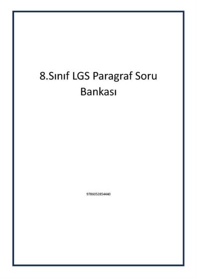 8.Sınıf LGS Paragraf Soru Bankası