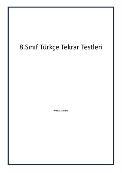 8.Sınıf Türkçe Tekrar Testleri