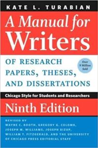 A Manual For Writers Of Research Papers, Theses And Dissertations