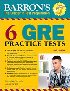 Barron's 6 GRE Practice Tests (3Rd Ed.)