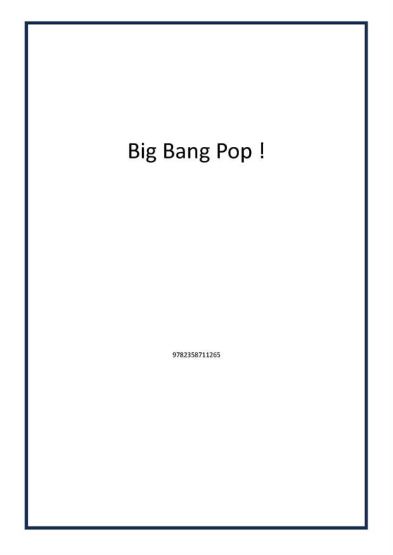 Big Bang Pop !