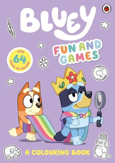 Bluey: Fun and Games: A Colouring Book Official Colouring Book - Bluey