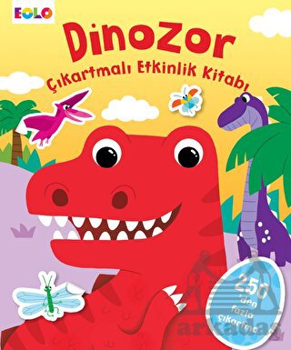 Dinozor Çıkartmalı Etkinlik Kitabı - Thumbnail