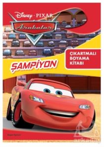 Disney Pixar Arabalar Şampiyon Çıkartmalı Boyama Kitabı