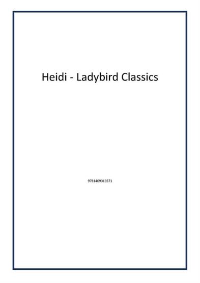 Heidi - Ladybird Classics