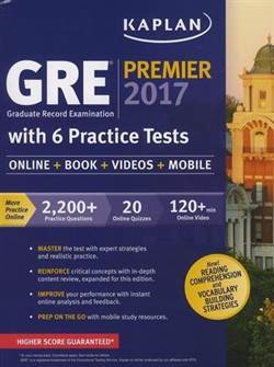 Kaplan GRE Premier 2017 with 6 Practice Tests