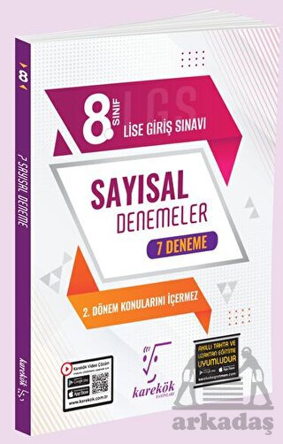 Karekök Yayınları 8. Sınıf LGS Sayısal 7 Li Deneme