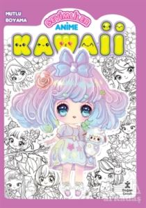 Kawaii Anime Mutlu Boyama 1 - Mor