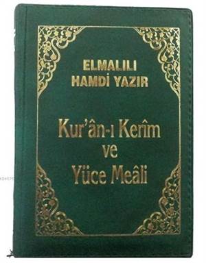 Kur'an-ı Kerim ve Yüce Meali Elmalılı M. Hamdi Yazır - Büyük Cep Boy (Kılıflı)