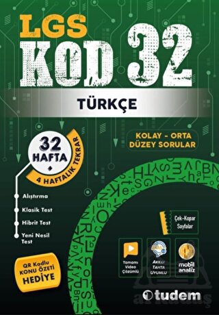 Lgs Kod 32 Türkçe Tudem Yayınları