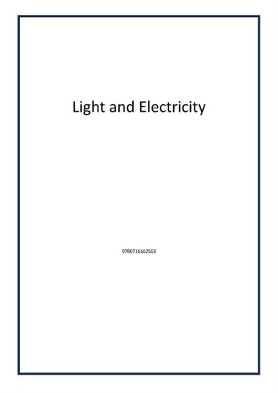 Light and Electricity
