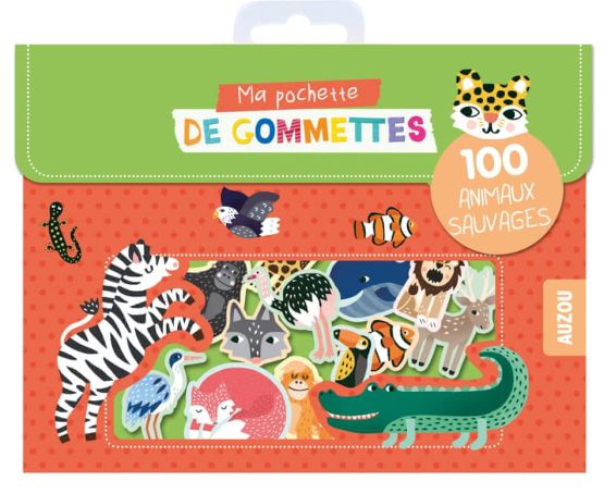 Ma pochette de gommettes - 100 animaux sauvages - Thumbnail
