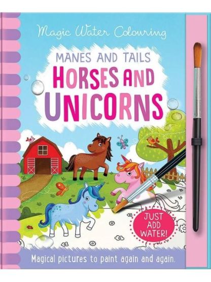 Manes and Tails - Horses and Unicorns - Magic Water Colouring