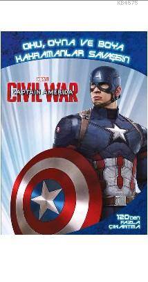 Marvel Captain America Civil War: Oku, Oyna Ve Boya, Kahramanlar Savaşsın