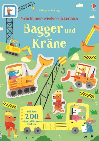 Mein Immer-Wieder-Stickerbuch: Bagger und Krane