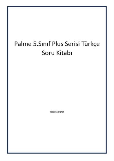 Palme 5.Sınıf Plus Serisi Türkçe Soru Kitabı