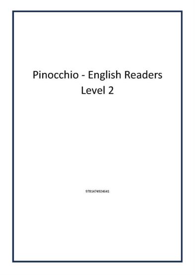 Pinocchio - English Readers Level 2
