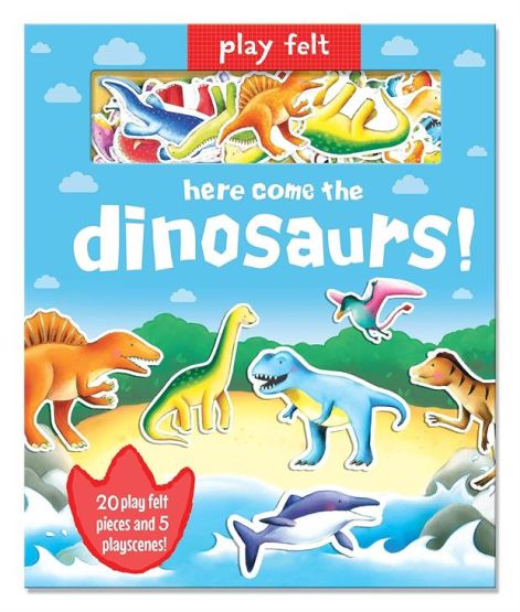 Play Felt Here Come the Dinosaurs - Activity Book - Soft Felt Play Books