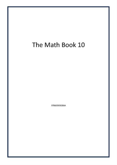 The Math Book 10