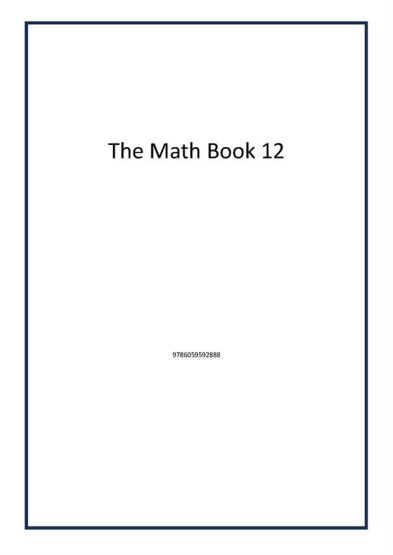 The Math Book 12
