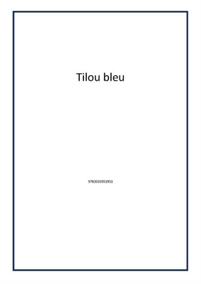 Tilou bleu