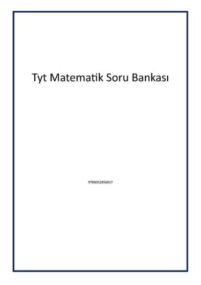 Tyt Matematik Soru Bankası