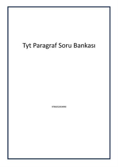 Tyt Paragraf Soru Bankası