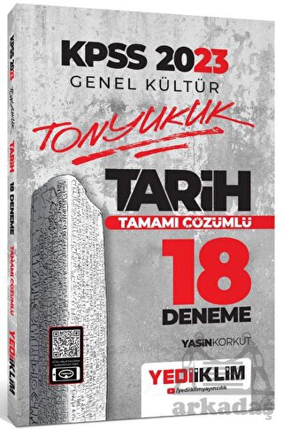 Yediiklim Yayınları 2023 KPSS Genel Kültür Tonyukuk Tarih Tamamı Çözümlü 18 Deneme